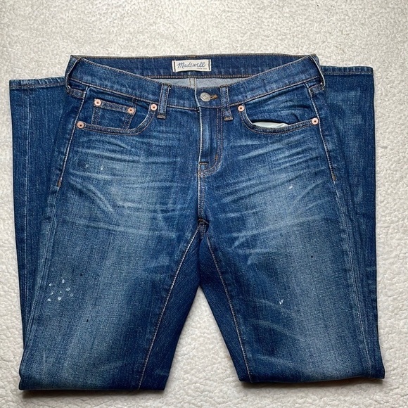 Madewell Slim Boy Boyjean Denim Jeans Distressed Size 25 - Picture 4 of 11
